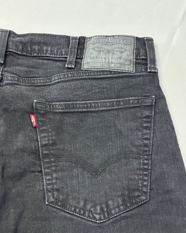 Levi's Black Straight Leg Denim Jeans