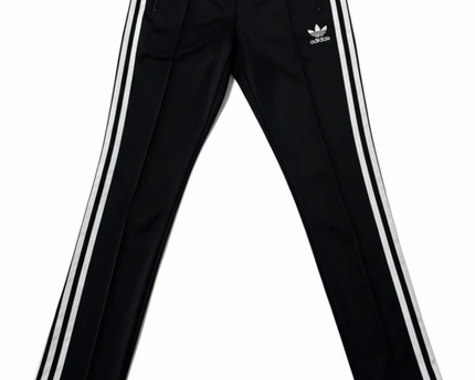 Adidas Black 3-Stripe Trefoil Track Pants