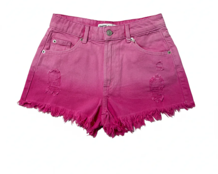 Cropp Vibrant Pink Distressed Denim Shorts W/Tags