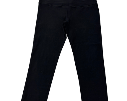 Lululemon Black Cropped Mid-Rise Performance Leggings