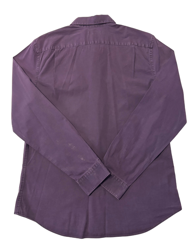 Gap Slim Fit Purple Long-Sleeve Button-Down Shirt