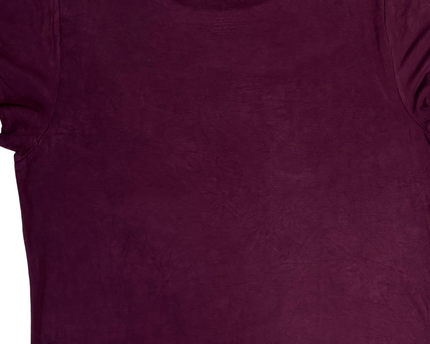 American Eagle Outfitters Burgundy Soft & Sexy Crew Neck T-Shirt