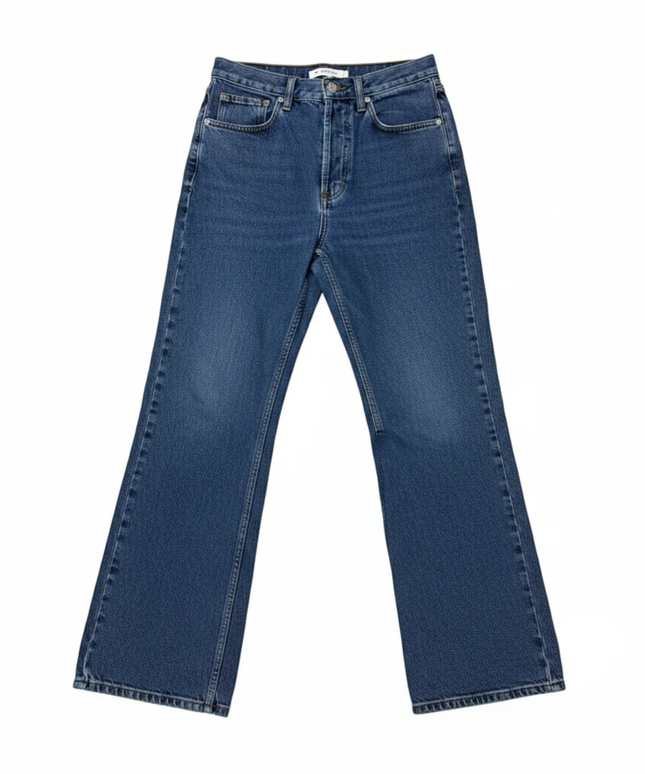 Topshop Blue Kort Straight Leg Jeans W/Tags