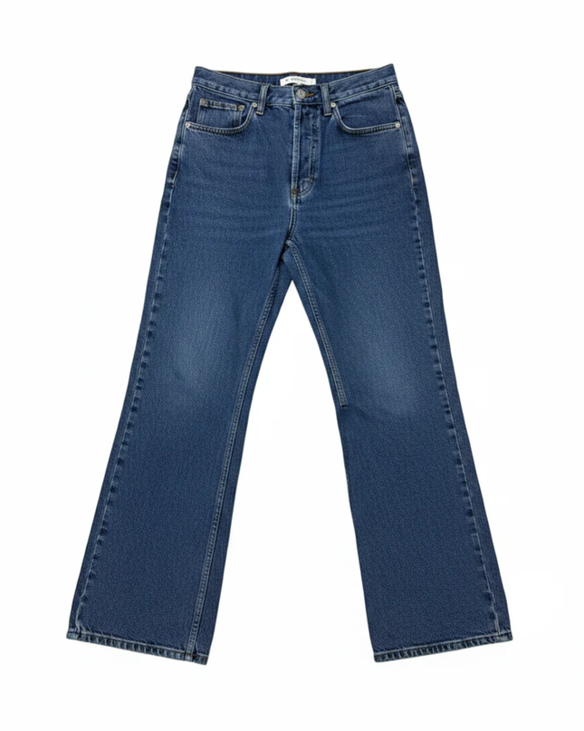 Topshop Blue Kort Straight Leg Jeans W/Tags