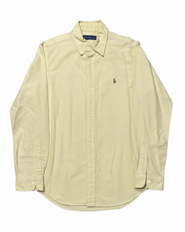 Ralph Lauren Classic Yellow Long Sleeve Button Down Shirt
