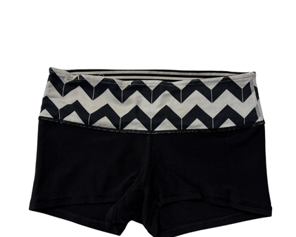 Lululemon Black Chevron Print Boogie Athletic Shorts