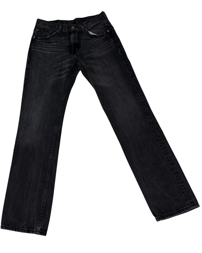 Levi's Black Faded Straight Leg Jeans
