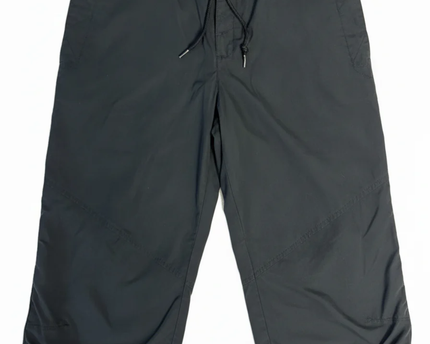 Nike Black Cropped Drawstring Capri Pants