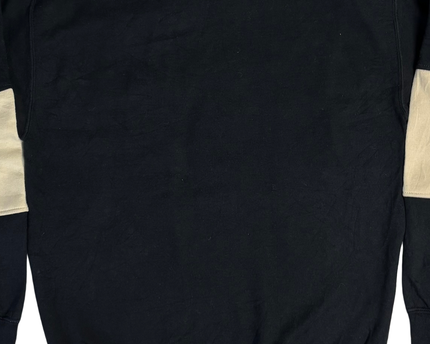 Stussy Black/Beige Colorblock Embroidered Sweatshirt