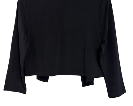 Calvin Klein Black Open-Front Cropped Cardigan Shrug