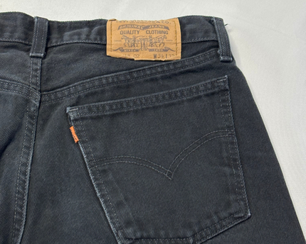 Levi's Men's Black Straight Leg Classic Denim Jeans