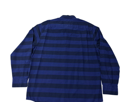 Tommy Hilfiger Blue Striped Long-Sleeve Button-Down Shirt