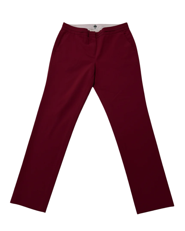 Brooks Brothers Red Fleece Maroon Slim-Fit Trousers