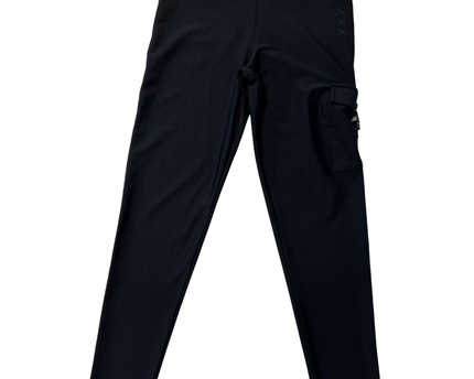 First Base Black Cargo Pocket Active Leggings