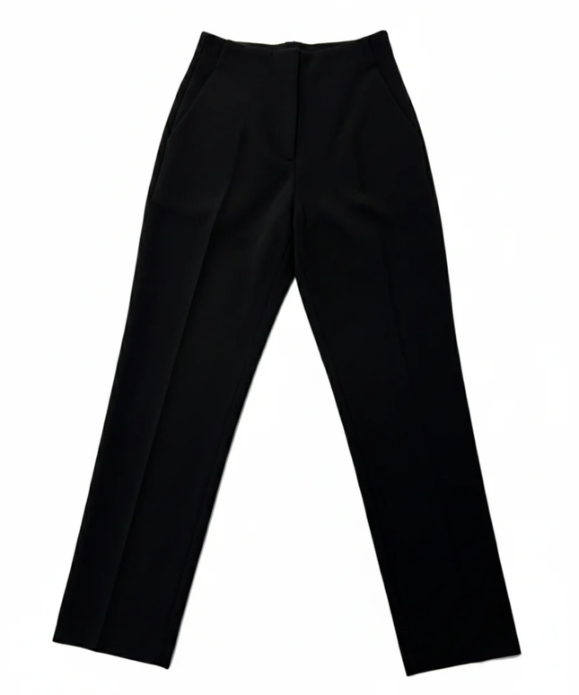 Zara Black High-Waisted Tailored Trousers