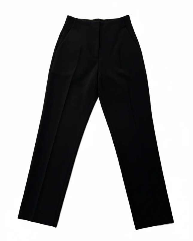 Zara Black High-Waisted Tailored Trousers