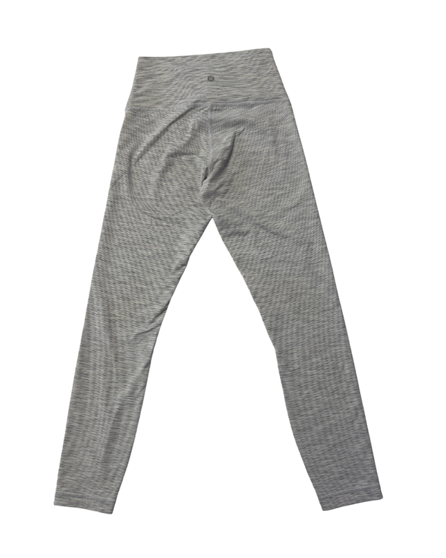 Lululemon Grey Space Dye High-Rise Leggings