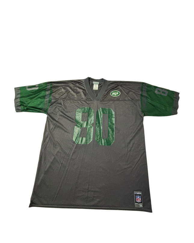 NFL Reebok Grey New York Jets #80 Mesh Jersey XXL