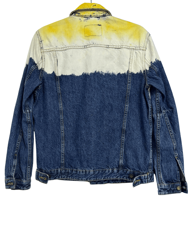 Jack & Jones Dip-Dye Yellow & Blue Denim Jacket