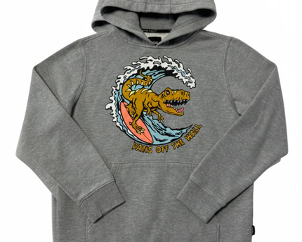 Vans Grey Surfing T-Rex Graphic Hoodie