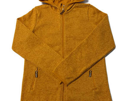 Tchibo Yellow Full-Zip Knit Fleece Hoodie W/Tags