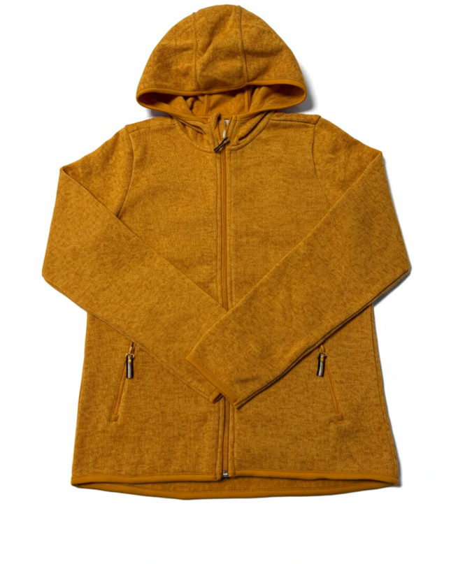 Tchibo Yellow Full-Zip Knit Fleece Hoodie W/Tags