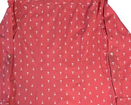 Tommy Hilfiger Pink Classic Fit Patterned Long Sleeve Shirt