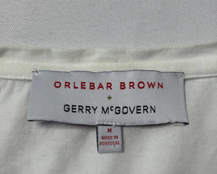 Orlebar Brown x Gerry McGovern White and Blue Printed T-Shirt