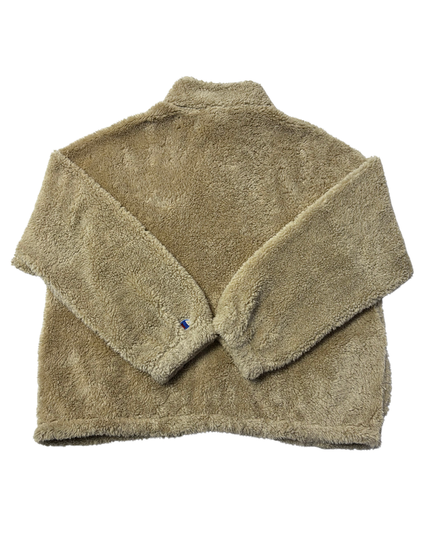 New Mission Beige Sherpa Fleece Zip-Up Jacket