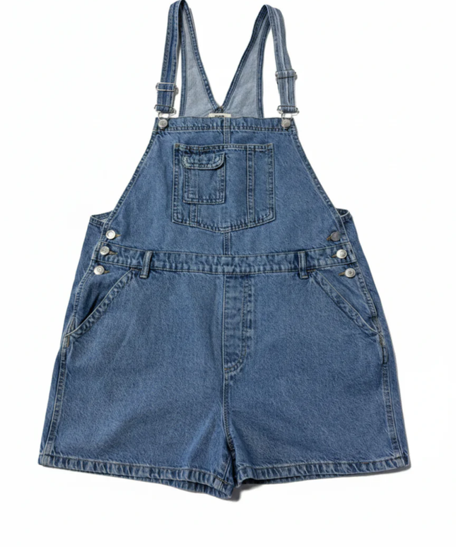 Cotton On Blue Denim Short Overalls Romper