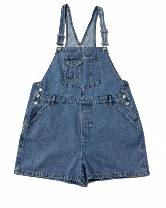 Cotton On Blue Denim Short Overalls Romper