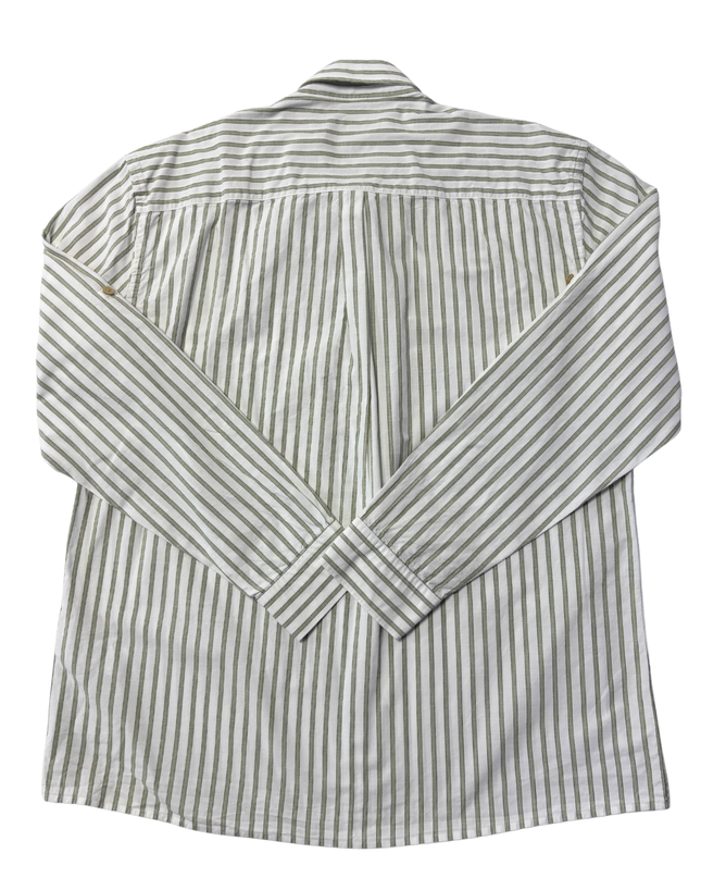 U.S. Polo Assn. Green Striped Long Sleeve Button-Down Shirt