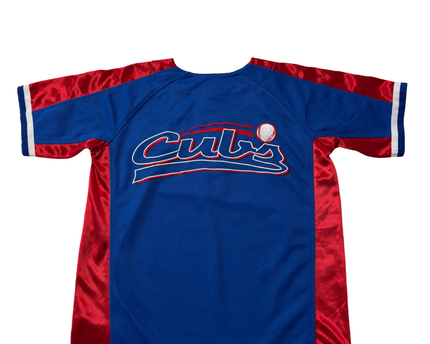 MLB Blue Chicago Cubs Sporty Henley Jersey