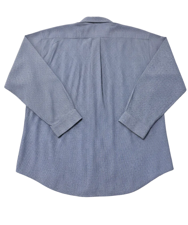 Tommy Hilfiger Blue Micro Gingham Long Sleeve Button-Down Shirt