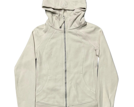 Lululemon Cream Scuba Full-Zip Hoodie