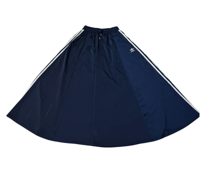 Adidas Navy Blue Three-Stripe Maxi Skirt W/Tags