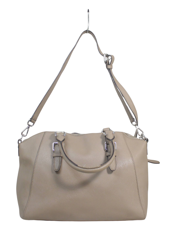 Michael Kors Beige Saffiano Leather Satchel Bag