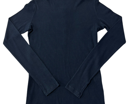 Lacoste Dark Blue Long-Sleeve Ribbed Polo Shirt