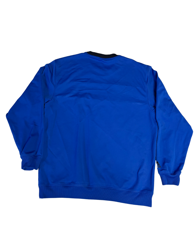 Adidas Blue Vintage Style Logo Crewneck Sweatshirt
