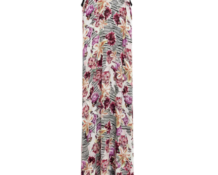 GUESS Multi/Floral/Zebra Sleeveless Maxi Dress