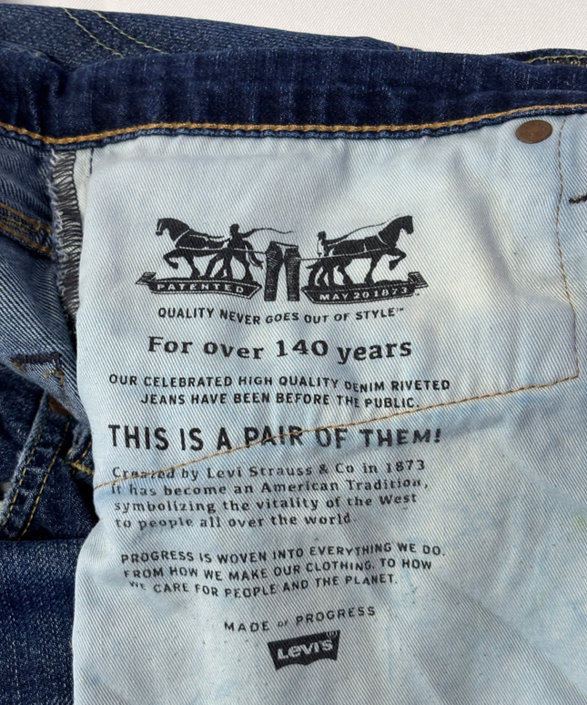 Levi's Classic Blue Straight Leg Jeans