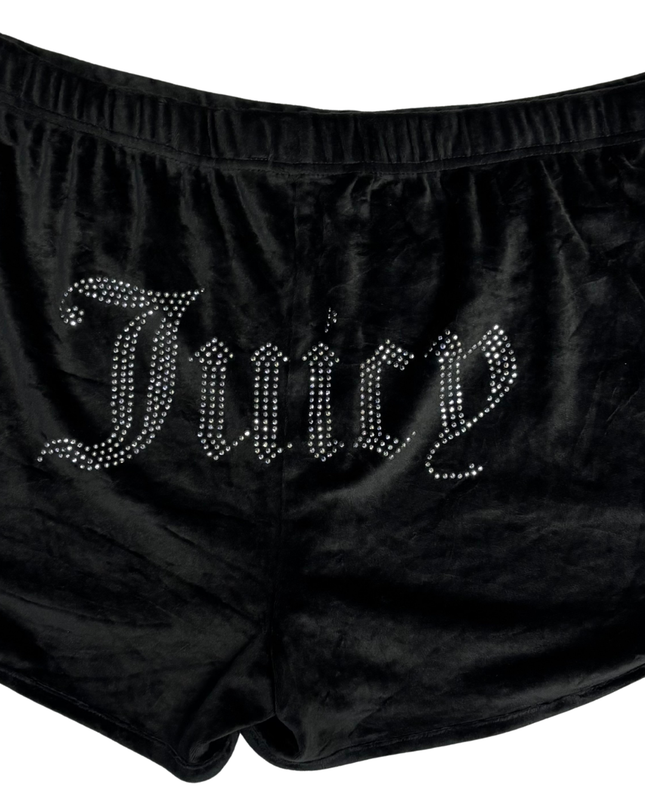 Juicy Couture Black Velour Sleepwear Lounge Shorts