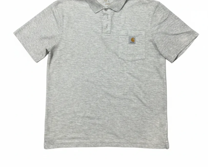 Carhartt Heather Grey Short Sleeve Pocket Polo Shirt