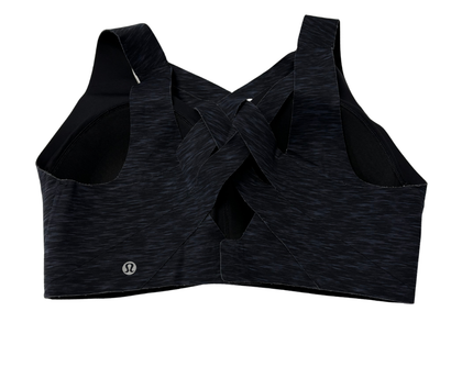 Lululemon Dark Grey Heathered Enlite Bra High Support Sports Bra