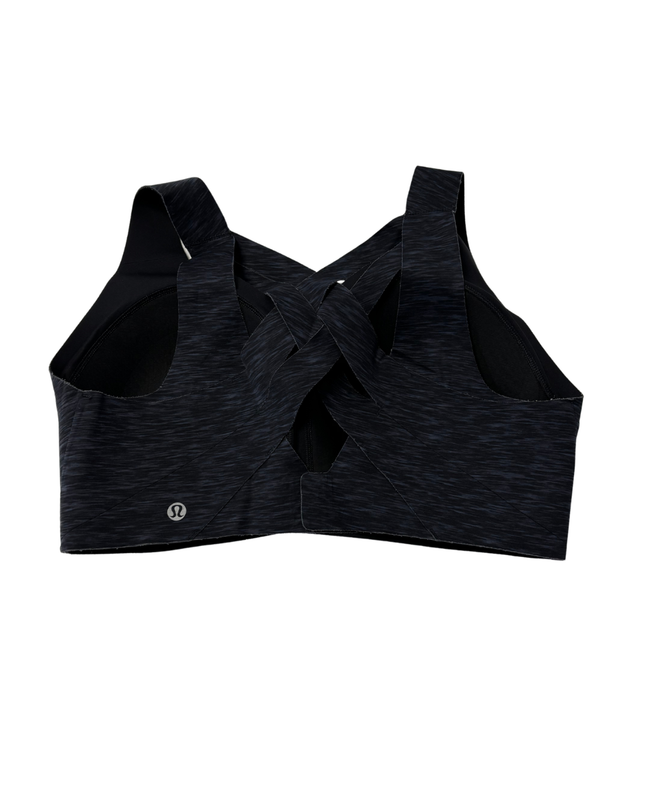 Lululemon Dark Grey Heathered Enlite Bra High Support Sports Bra
