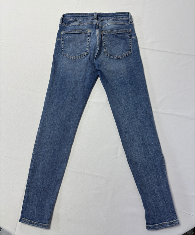 Zara Blue Mid-Rise Skinny Jeans