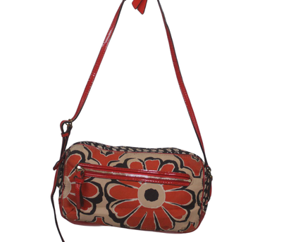 Coach Floral Print Red/Multicolor Crossbody Bag