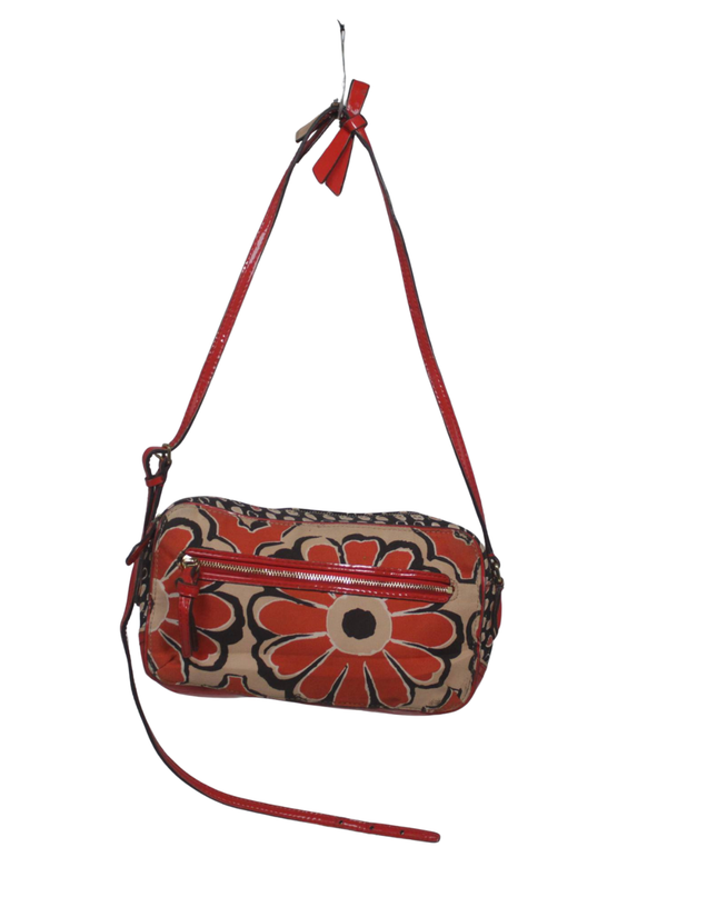 Coach Floral Print Red/Multicolor Crossbody Bag