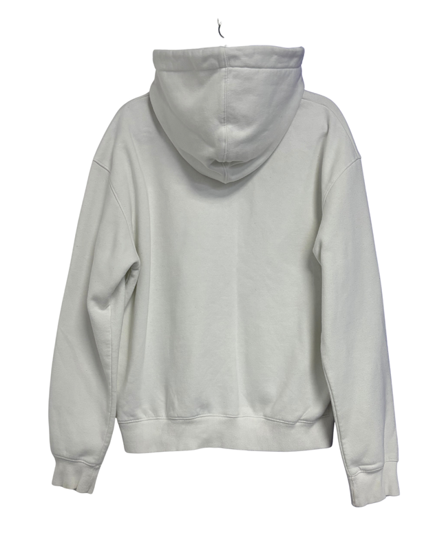 Bershka White Unisex Oversized Hoodie