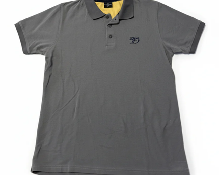 Tom Tailor Grey Cotton Piqué Polo Shirt
